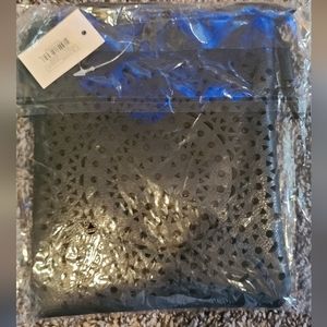 NIB Laser Cut Boho Vibe Patterned Mandala Cross Body Bag BLACK